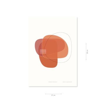 Affiche – Forme deux en terre rouge - 21 x 30 cm 4