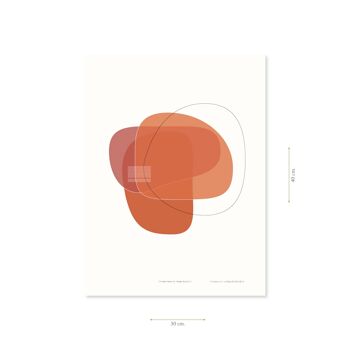 Affiche – Forme deux en terre rouge - 30 x 40 cm 5