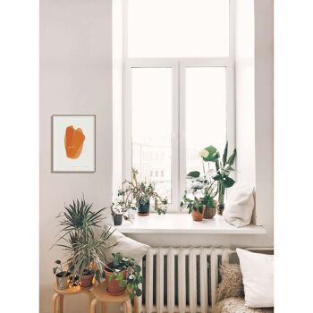 Affiche – Forme quatre en orange - 21 x 30 cm 3