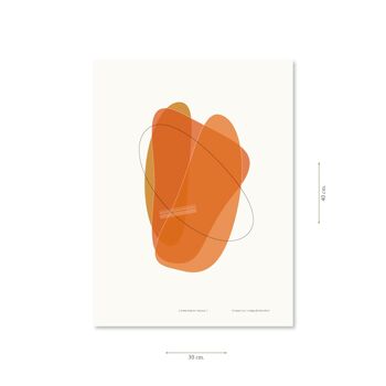 Affiche – Forme quatre en orange - 21 x 30 cm 5