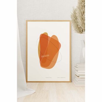 Affiche – Forme quatre en orange - 21 x 30 cm 6