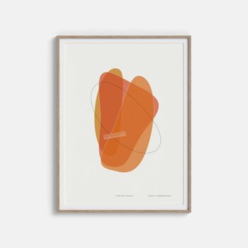 Affiche – Forme quatre en orange - 21 x 30 cm 7