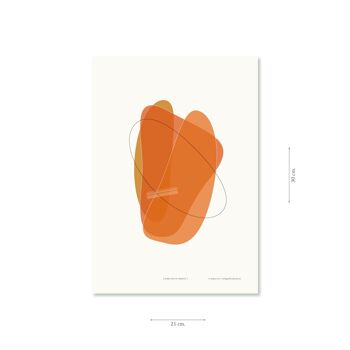 Affiche – Forme quatre en orange - 30 x 40 cm 4