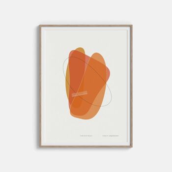 Affiche – Forme quatre en orange - 30 x 40 cm 7