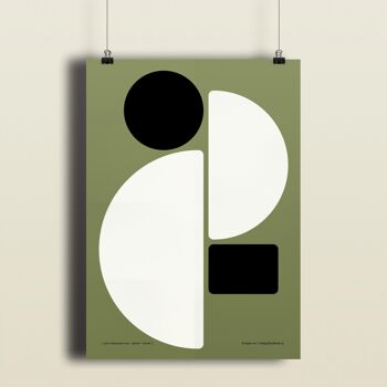 Affiche – Une somme révélatrice de vert + noir - 30 x 40 cm 2