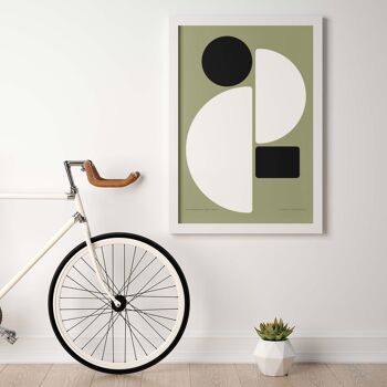 Affiche – Une somme révélatrice de vert + noir - 30 x 40 cm 4