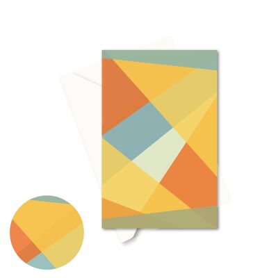 Greeting Card - Shape Mosaic 1