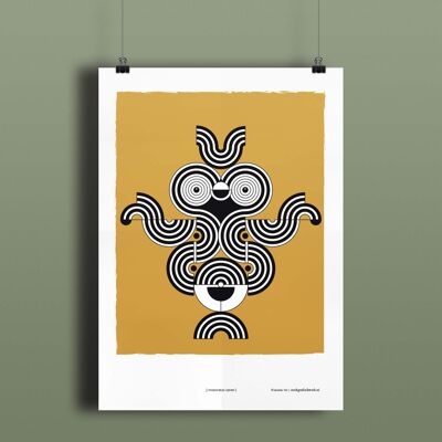 Poster – Vogelvrije lijnen - 21 x 30 cm