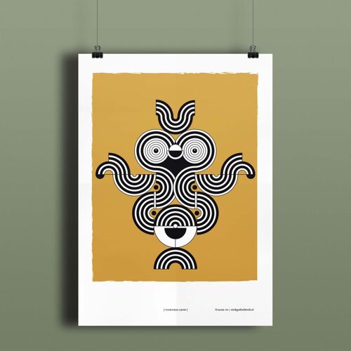 Poster – Vogelvrije lijnen - 30 x 40 cm