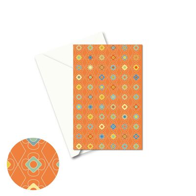 Greeting Card - Color Carousel Orange