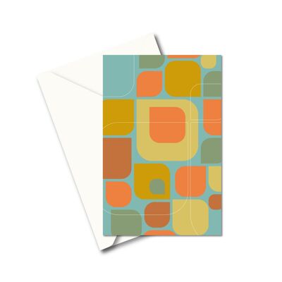 Greeting card - Color motif on sea green