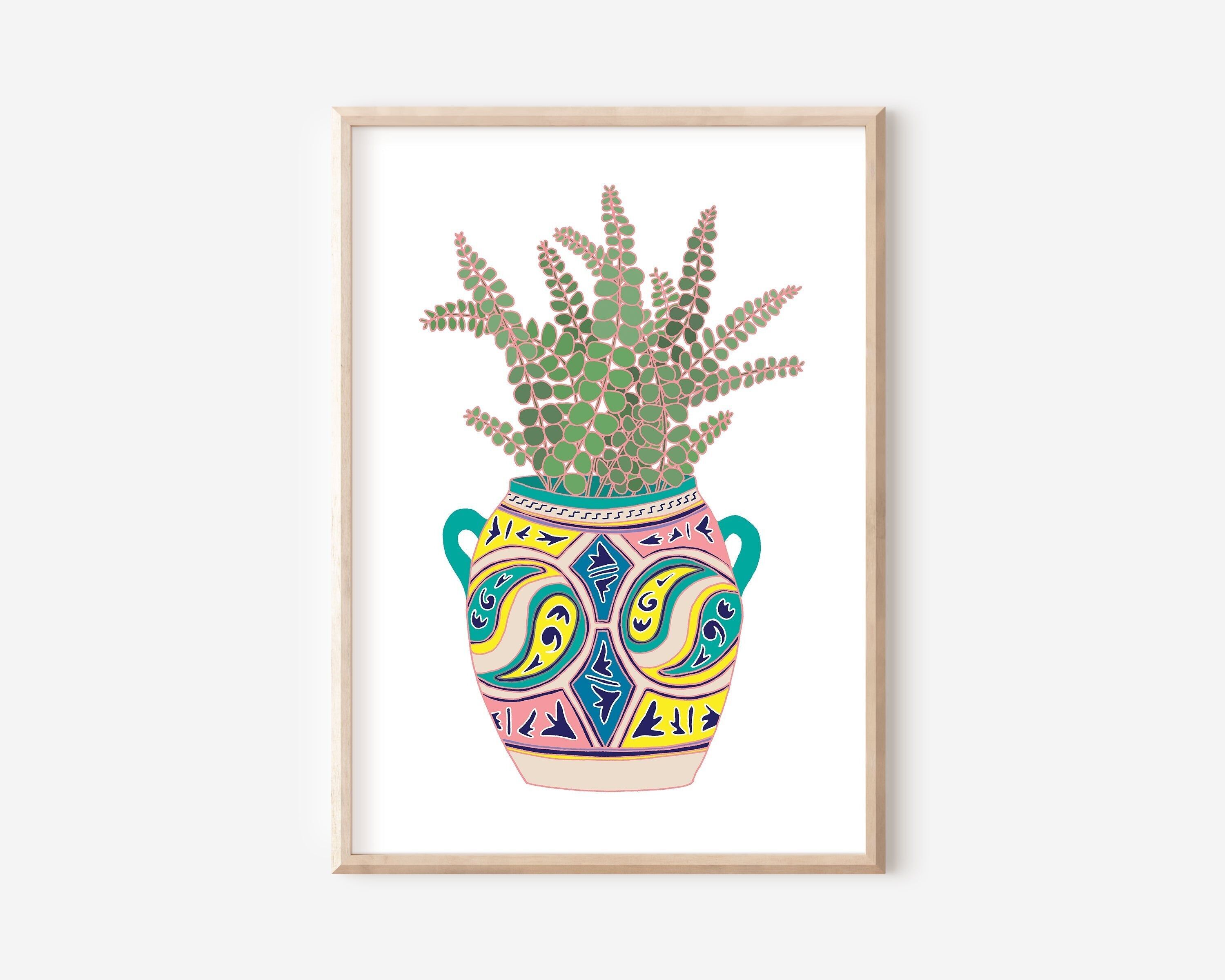 Eukalyptus-Druck | Wandkunst | Wanddekoration (A3)