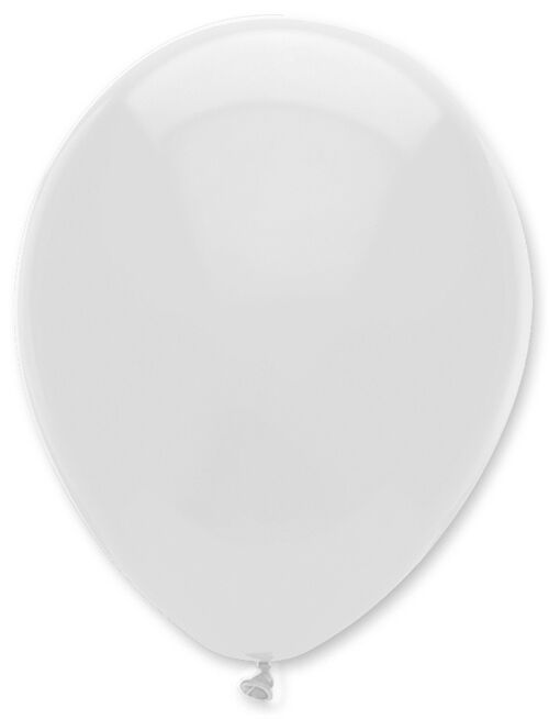 White Plain Solid Colour Latex Balloons