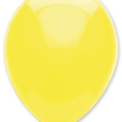 Ballons en latex de couleur unie jaune citron