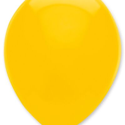 Ballons en latex de couleur unie jaune soleil