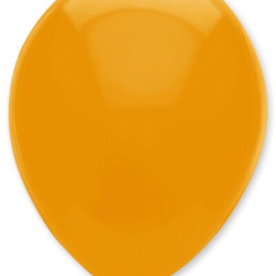 Einfarbige Latexballons in Mandarin-Orange