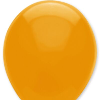 Ballons en latex de couleur unie orange mandarine