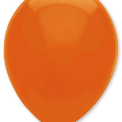 Ballons en latex de couleur unie orange coucher de soleil