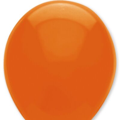 Ballons en latex de couleur unie orange coucher de soleil