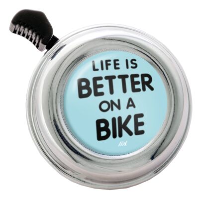 Liix Colour Bell La vie est meilleure à vélo Chrome