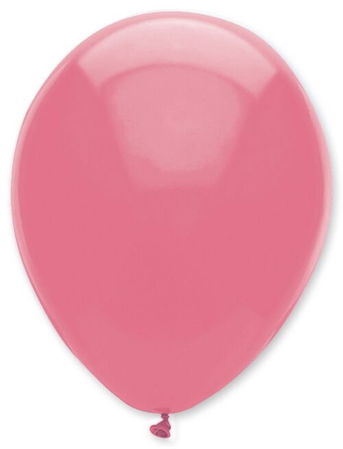 Pink Plain Solid Colour Latex Balloons