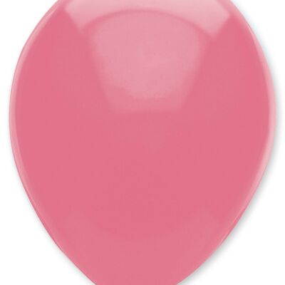 Pink Plain Solid Colour Latex Balloons