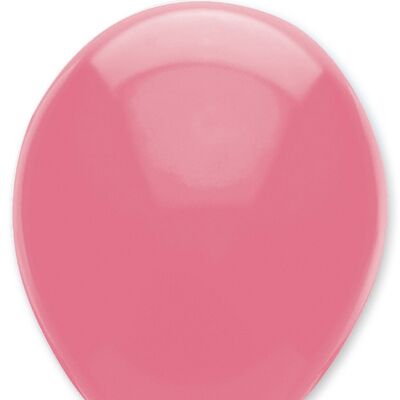 Pink Plain Solid Colour Latex Balloons