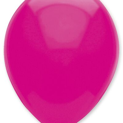 Fuchsia Plain Solid Colour Latex Balloons