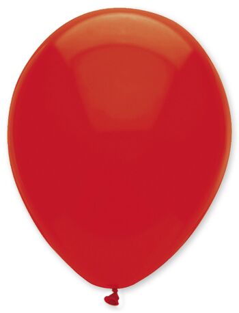 Ballons en latex de couleur unie rouge rubis