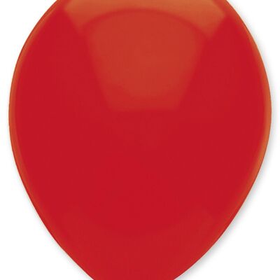 Ballons en latex de couleur unie rouge rubis
