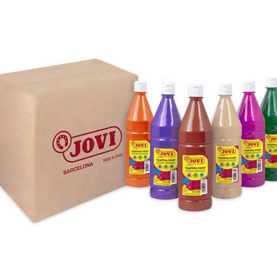 JOVI Gouache liquide - assortiment de bouteilles 1000ml - couleurs B
