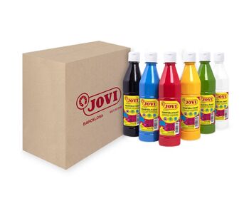 JOVI Gouache liquide - assortiment de bouteilles 500ml - couleurs A 1