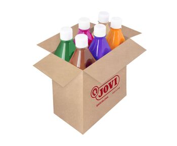 JOVI Gouache liquide - assortiment de bouteilles 500ml - couleurs B 2