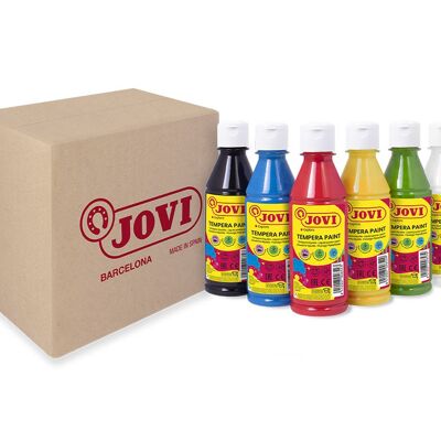 JOVI Gouache liquide - assortiment de bouteilles 250ml - couleurs A