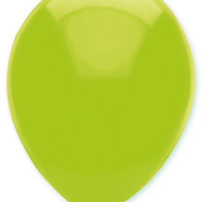 Ballons en latex de couleur unie vert citron