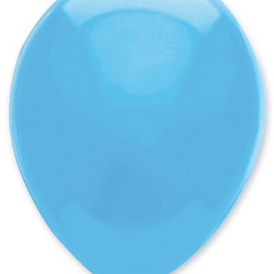 Sky Blue Plain Solid Colour Latex Balloons