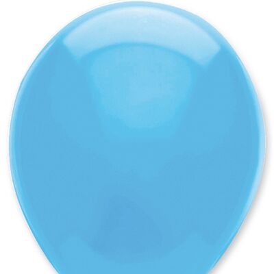 Sky Blue Plain Solid Colour Latex Balloons