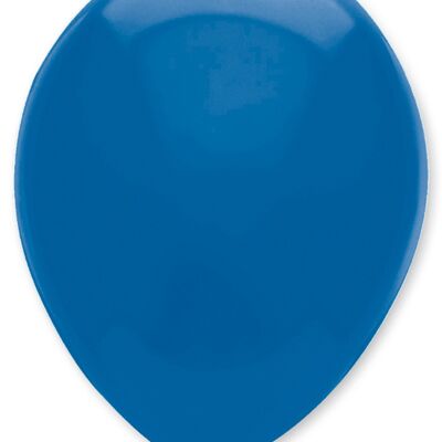 Ballons en latex de couleur unie bleus
