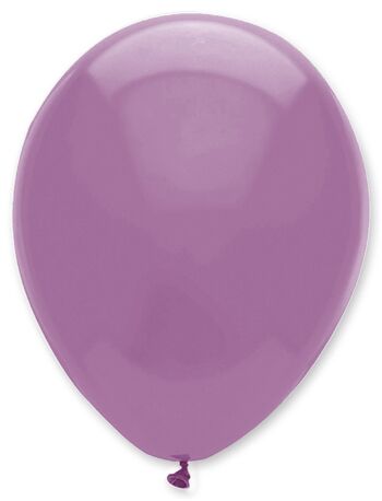 Ballons en latex de couleur unie lilas
