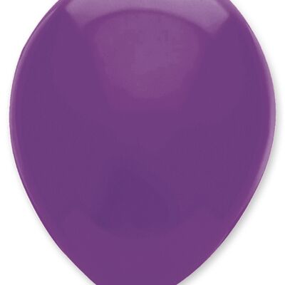 Ballons en latex de couleur unie violets