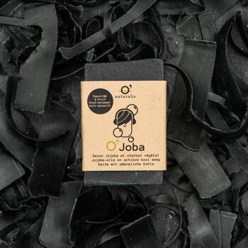 Savon solide bio O'Joba, à l'huile de jojoba et au charbon végétal actif, pour peaux à imperfections 3