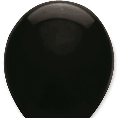 Globos de látex de color sólido liso negro
