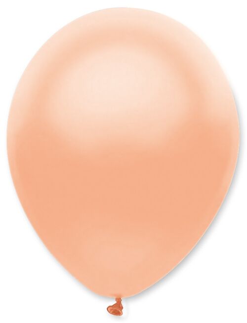 Peach Pearlescent Solid Colour Latex Balloons