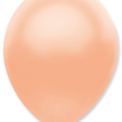 Peach Pearlescent Solid Colour Latex Balloons