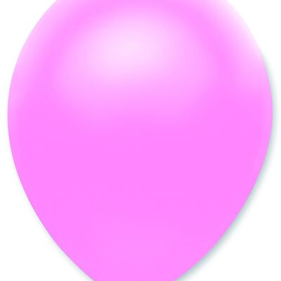 Ballons en latex de couleur unie nacré rose doux