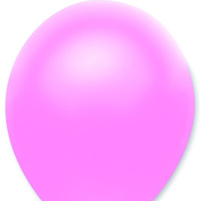 Ballons en latex de couleur unie nacré rose doux