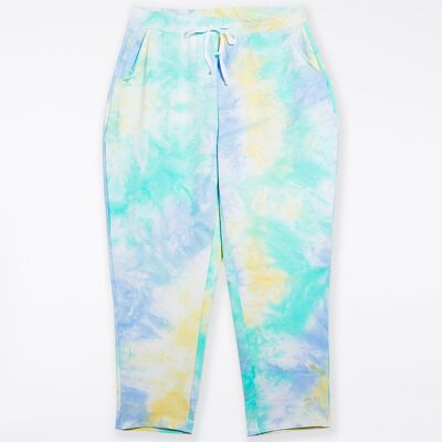 Pantaloni da jogging Tie&amp;dye - Verde/Blu