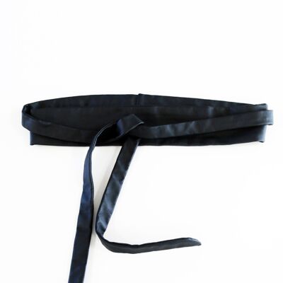 Leatherette belt - Black