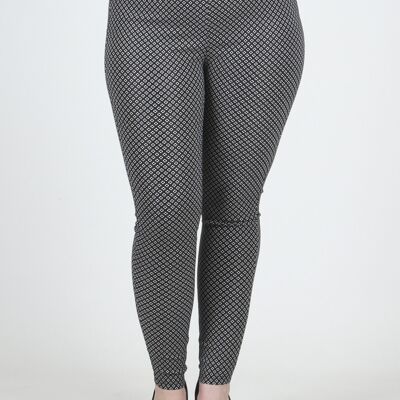 Leggings con stampa bengalese - Nero