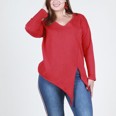 Knot Front Jumper - Red